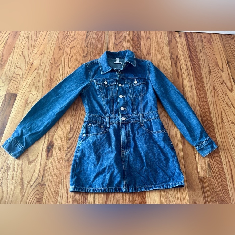 FOREVER 21 Denim Mini Dress - Size Medium.